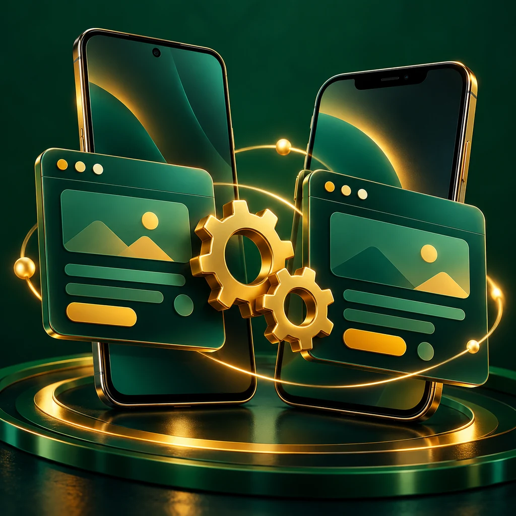 Mr. Bayar Android vs iPhone: Mobile Website Design, Browsers & Performance — featured editorial illustration