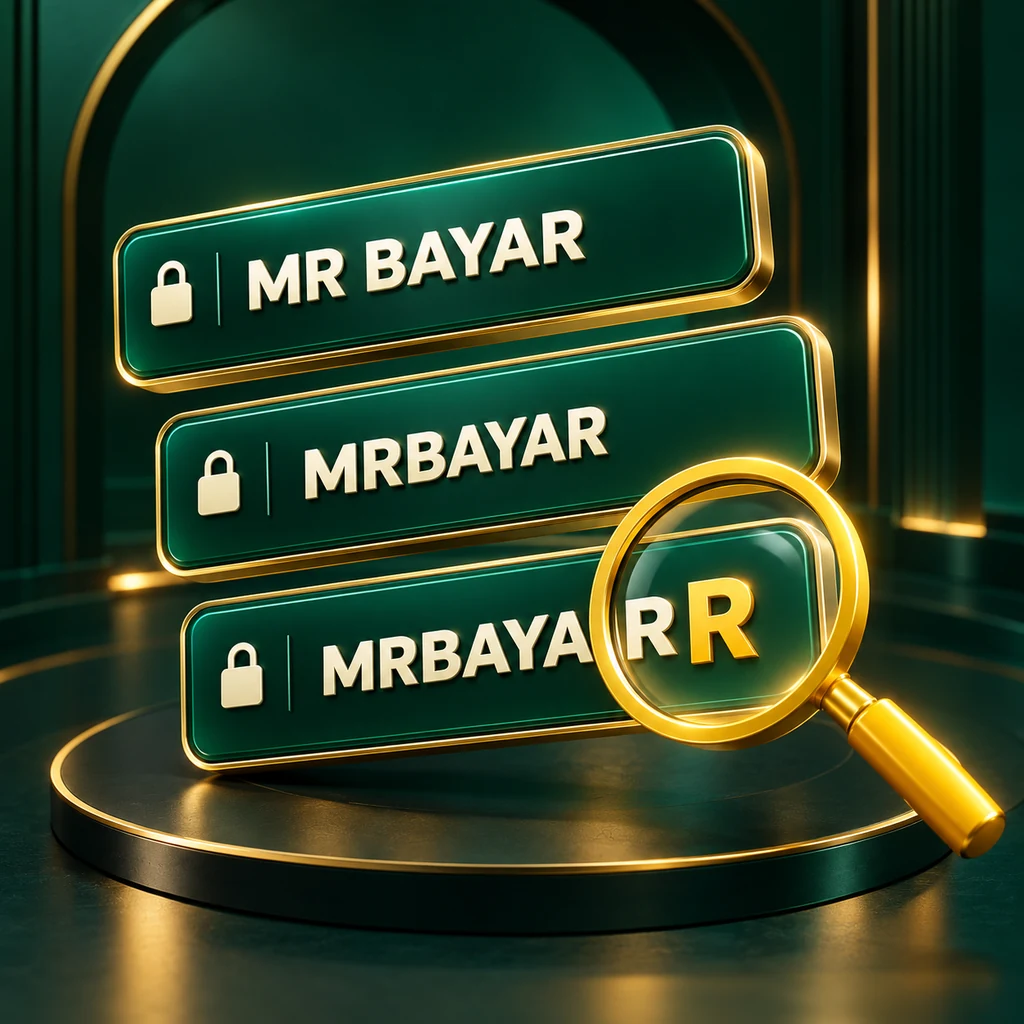 Mr Bayar vs MrBayar vs MrBayarr: Website Names, Domain Spelling & Brand Confusion — supporting editorial illustration